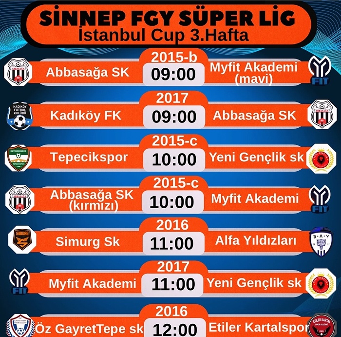 SİNNEP FGY SÜPER LİG İSTANBUL CUP’ta